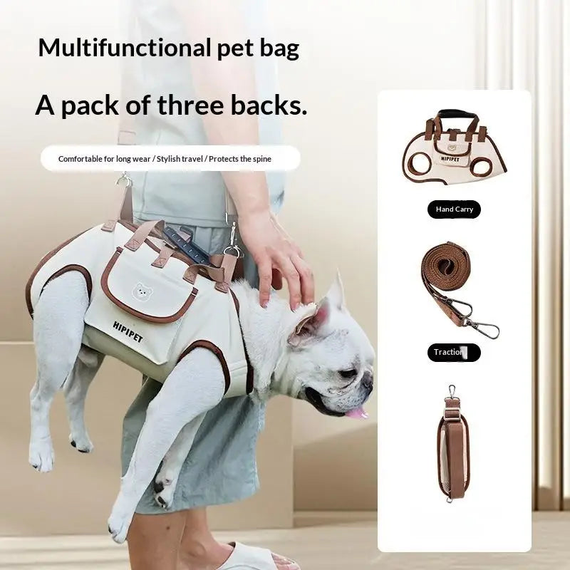 Adjustable Shoulder Handheld Travel Carrier – Portable Outdoor Pet Bag for Dogs and Cats