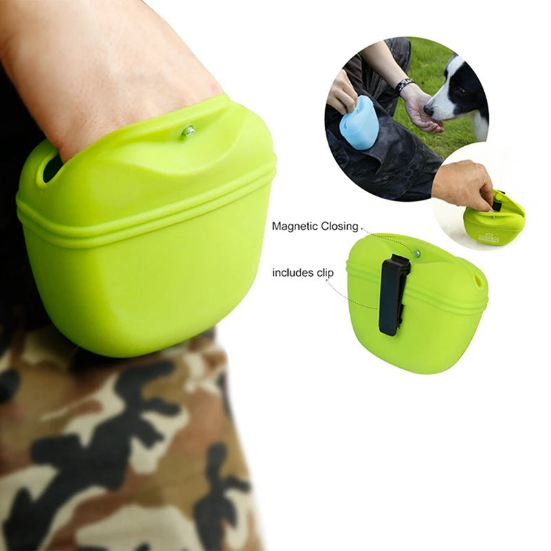 Portable Dog Training Waist Bag – Treat & Snack Reward Pouch for Obedience & Agility