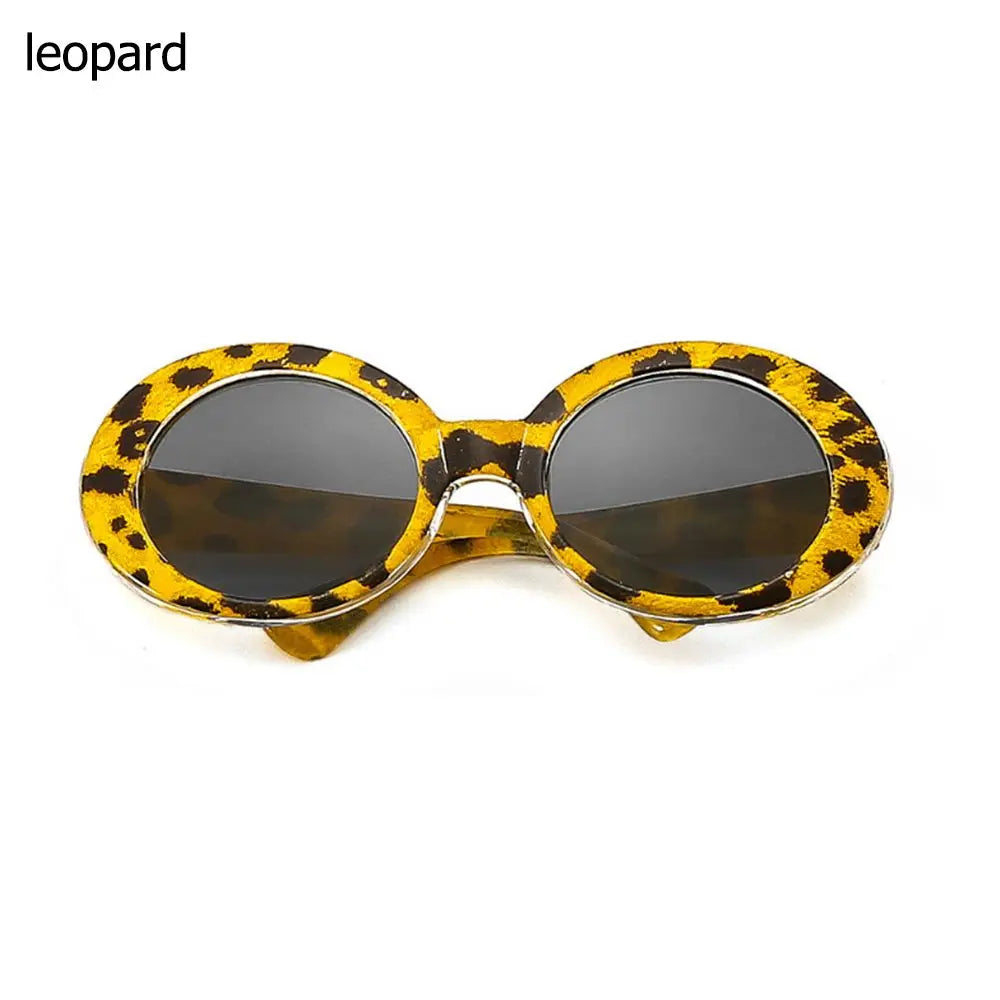 Cool Pet Sunglasses – Stylish Round Frame Glasses for Cats and Small Dogs