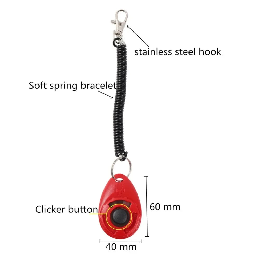 Dog Training Clicker with Adjustable Wrist Strap – Effective Pet Behavior Trainer