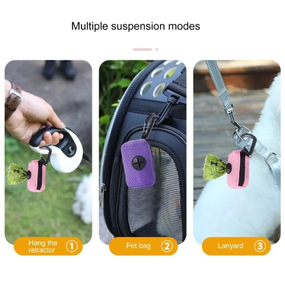 Portable Dog Poop Bag Holder – Essential Leash Attachment for Outdoor Walking