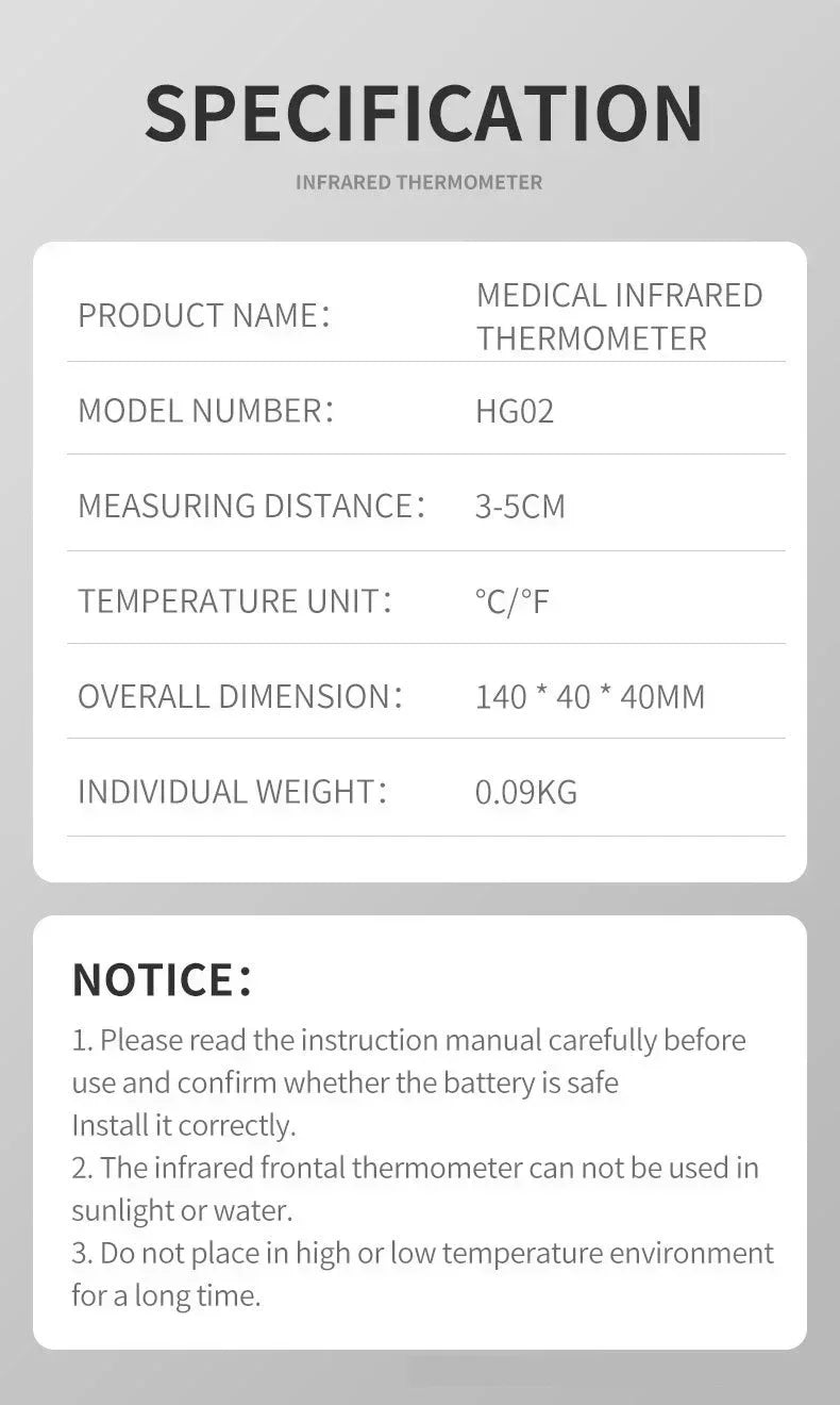 PetVibe™ Professional Non-Contact Infrared Pet Thermometer