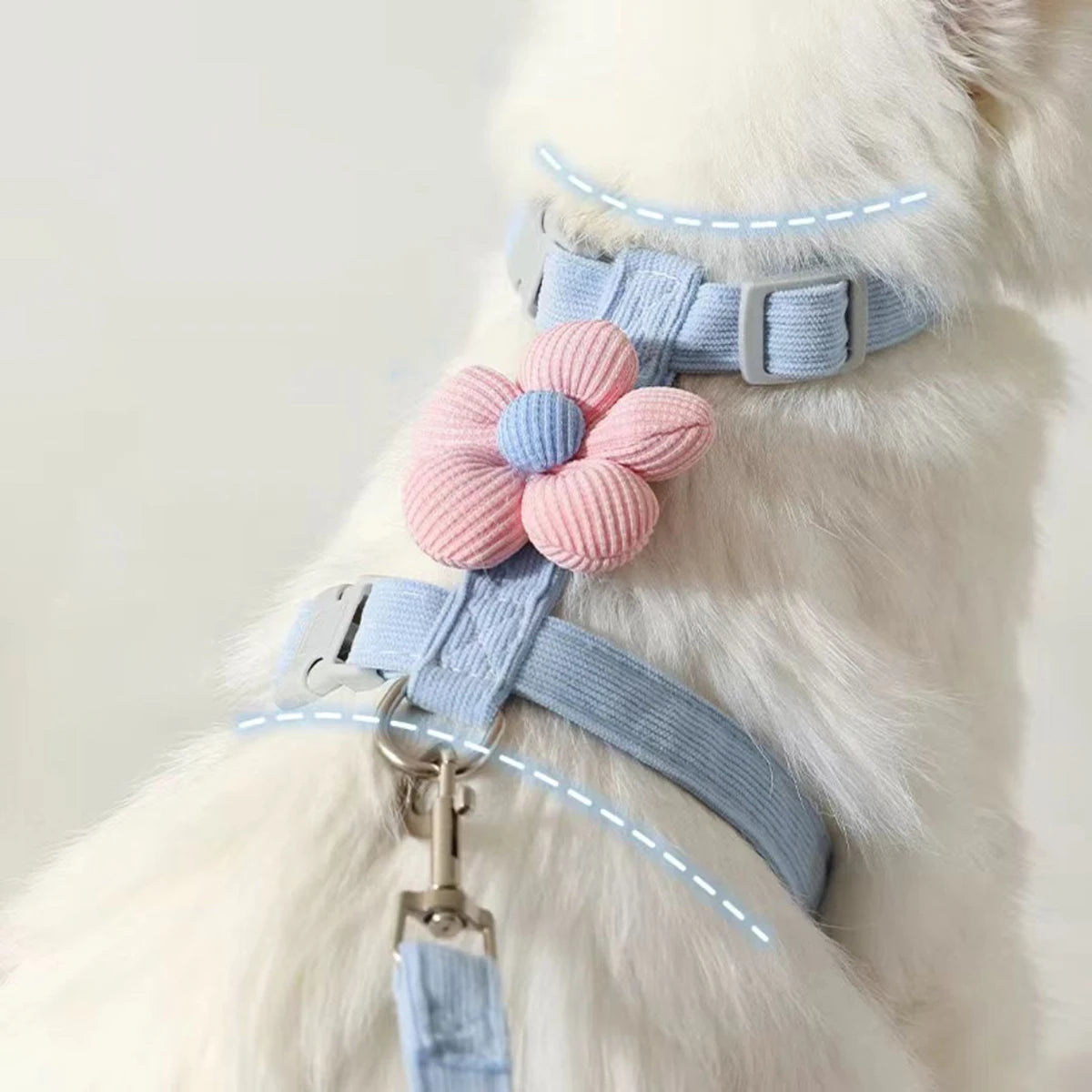 Cute Cat Harness and Leash Set – Adjustable Pet Vest for Small Dogs and Cats