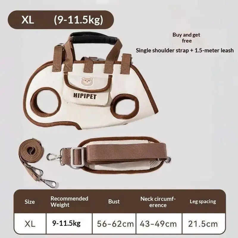 Adjustable Shoulder Handheld Travel Carrier – Portable Outdoor Pet Bag for Dogs and Cats