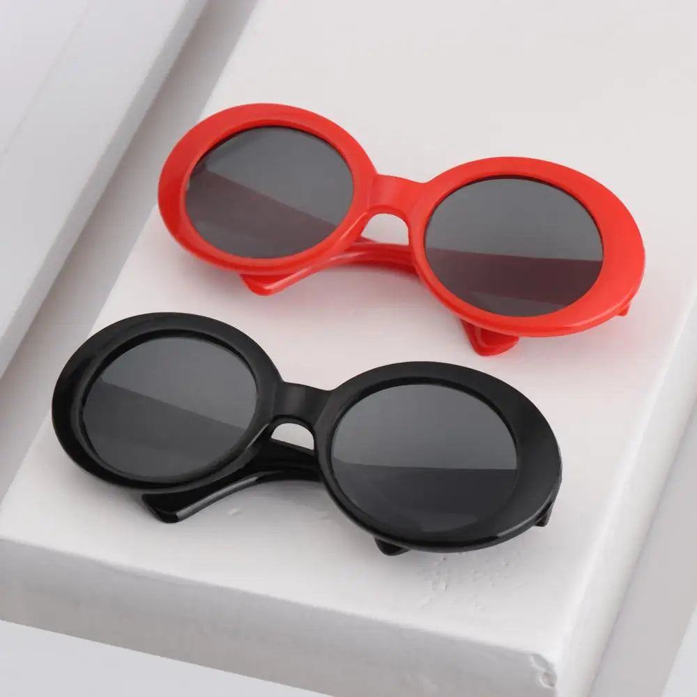 Cool Pet Sunglasses – Stylish Round Frame Glasses for Cats and Small Dogs