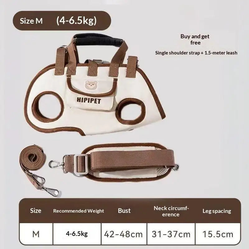 Adjustable Shoulder Handheld Travel Carrier – Portable Outdoor Pet Bag for Dogs and Cats