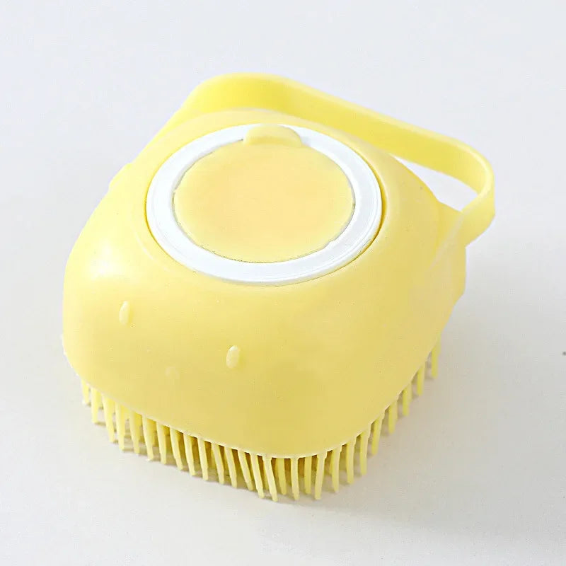 Pet Shampoo Massager Brush – Soft Grooming & Bathing Tool for Dogs and Cats
