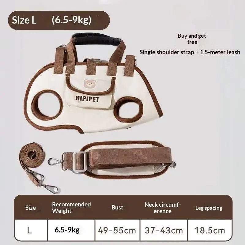 Adjustable Shoulder Handheld Travel Carrier – Portable Outdoor Pet Bag for Dogs and Cats