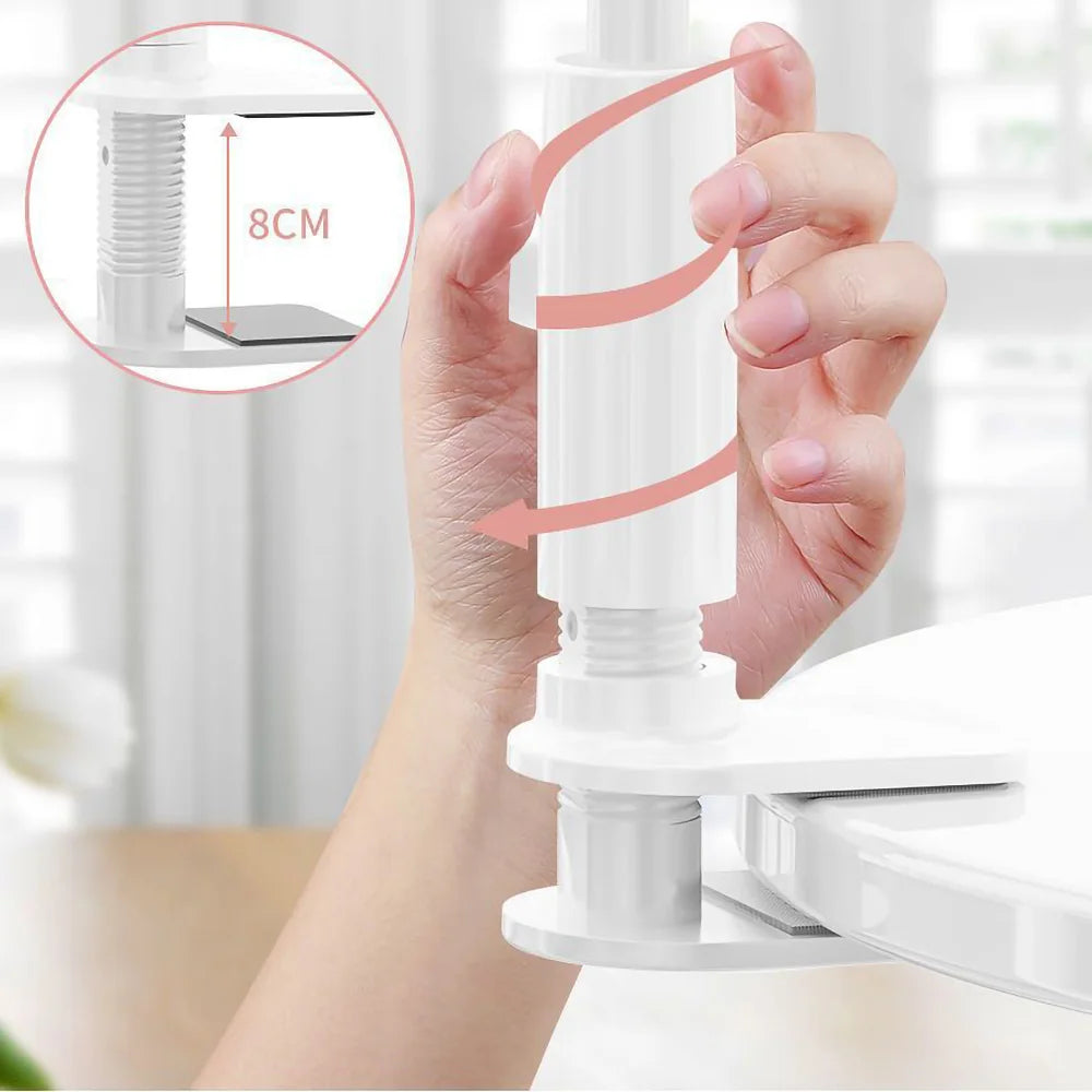 Lazy Bedside DesktopMobile Phone Clamp Bracket Flexible Long Arm Gooseneck Lazy Person Bracket With Handle Overhead Live Bracket