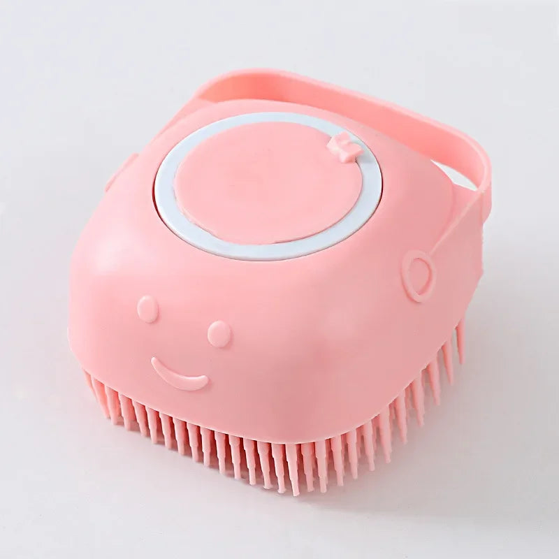 Pet Shampoo Massager Brush – Soft Grooming & Bathing Tool for Dogs and Cats