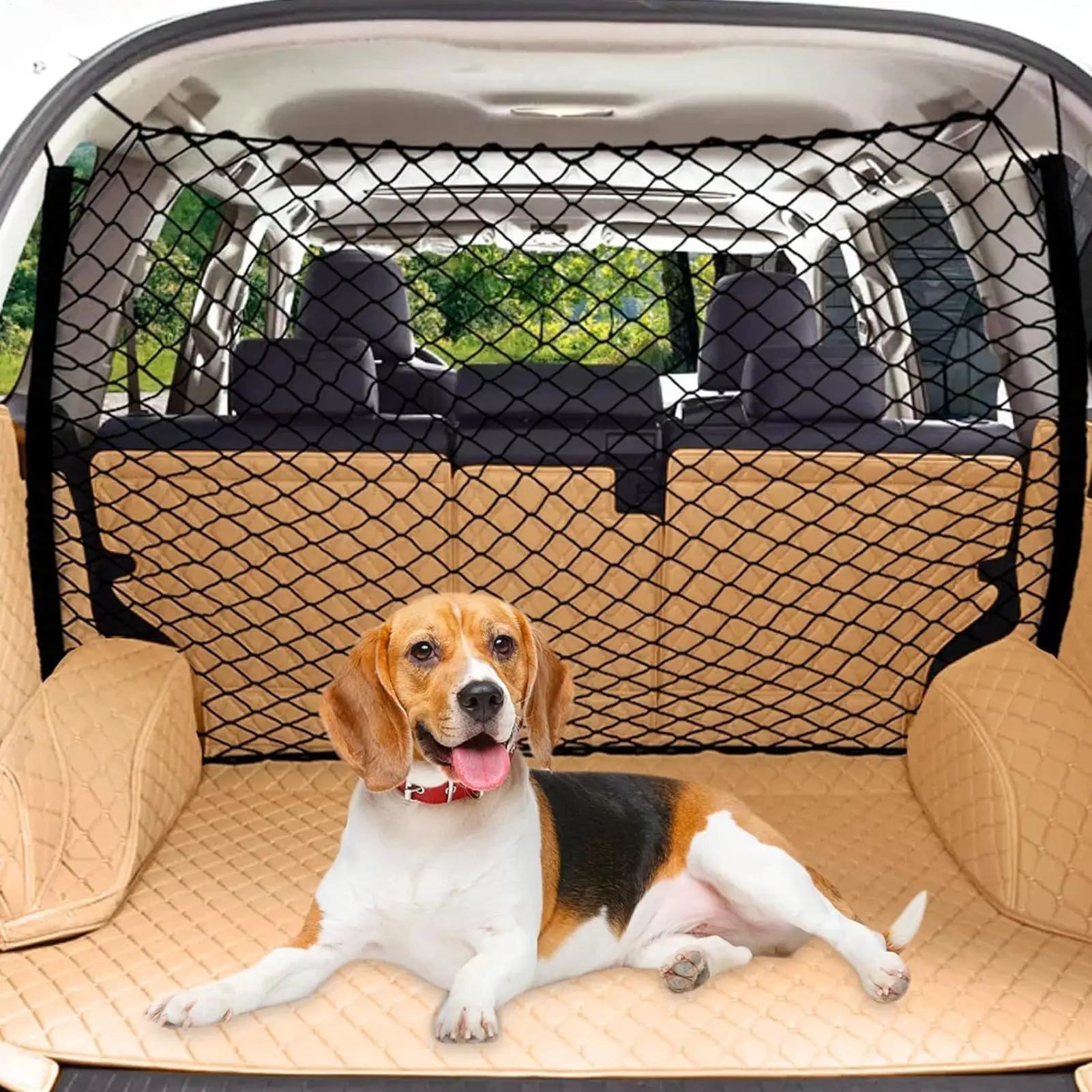 SUV Safety Dog Net – Escape-Proof Vehicle Barrier for Cars, Trucks, and SUVs