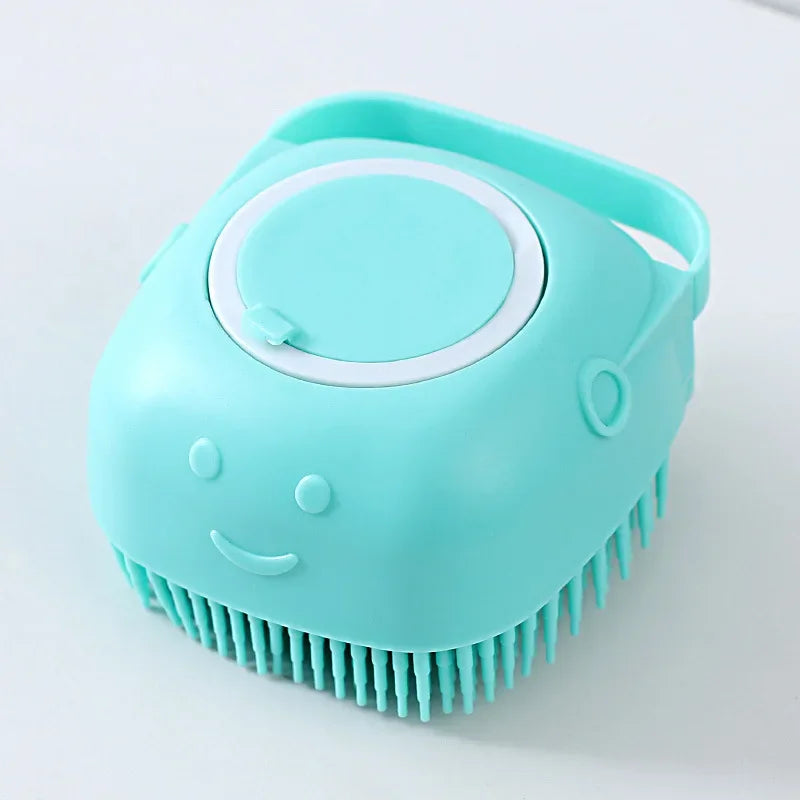 Pet Shampoo Massager Brush – Soft Grooming & Bathing Tool for Dogs and Cats