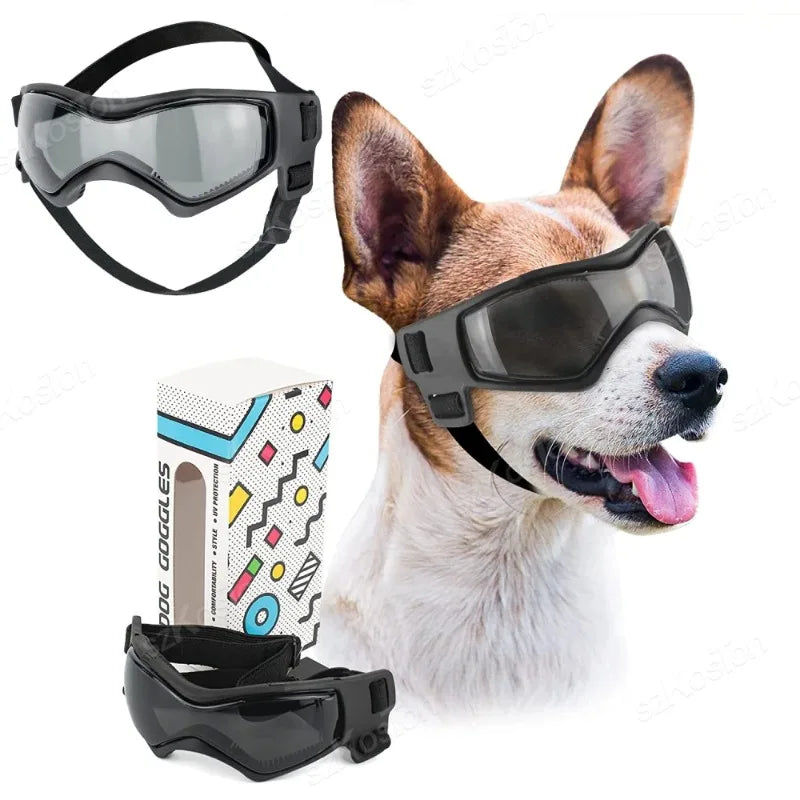 Pet Accessories Dog Outdoor UV Protection Sunglasses – Adjustable Goggles for Small/Medium Breed Dogs and Cats