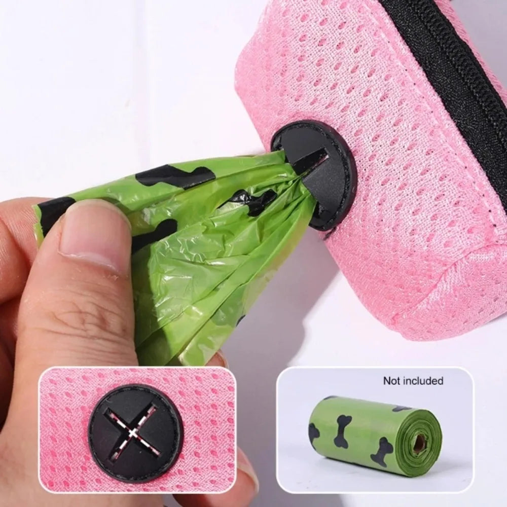 Portable Dog Poop Bag Holder – Essential Leash Attachment for Outdoor Walking