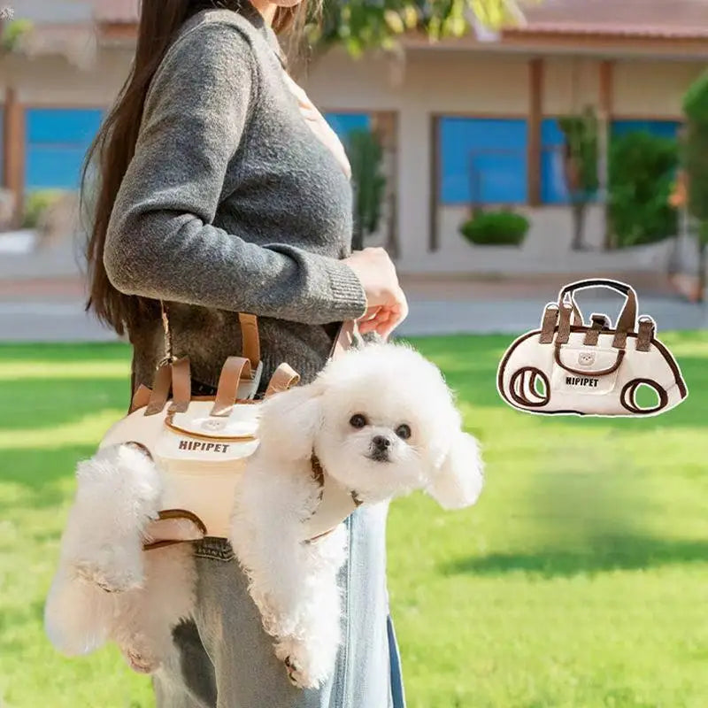 Adjustable Shoulder Handheld Travel Carrier – Portable Outdoor Pet Bag for Dogs and Cats