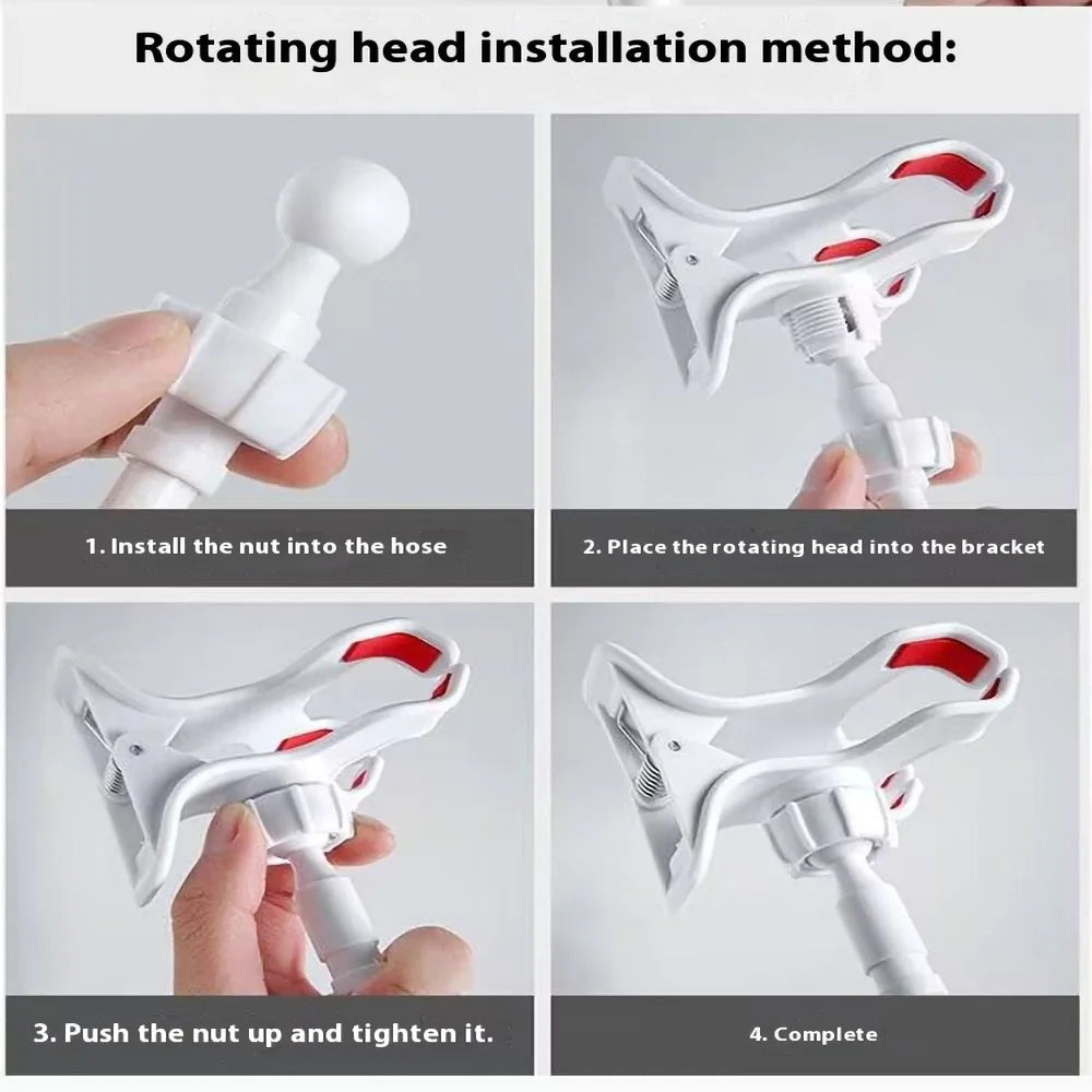 Lazy Bedside DesktopMobile Phone Clamp Bracket Flexible Long Arm Gooseneck Lazy Person Bracket With Handle Overhead Live Bracket
