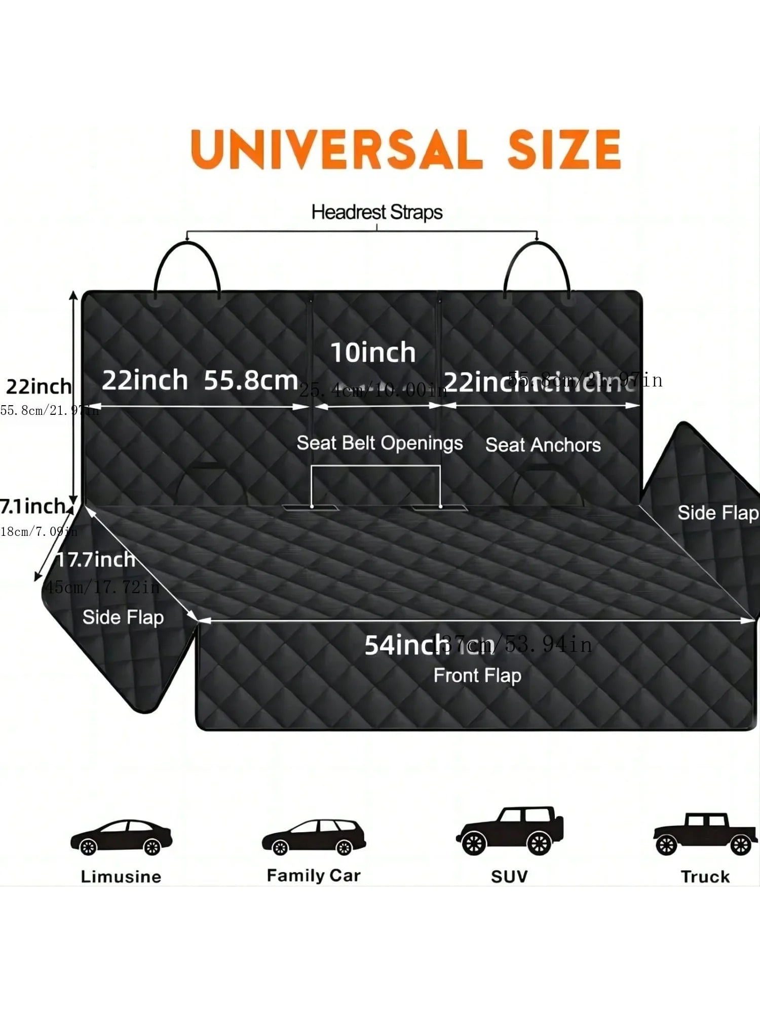 Premium Waterproof Dog Car Seat Cover – Universal Pet Travel Protector