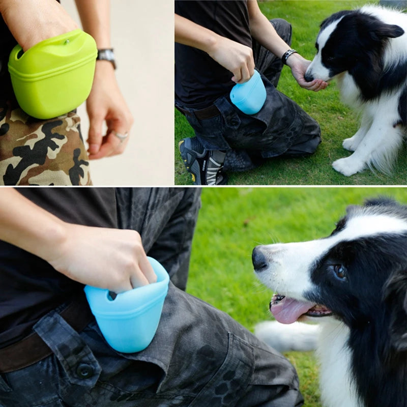 Portable Dog Training Waist Bag – Treat & Snack Reward Pouch for Obedience & Agility